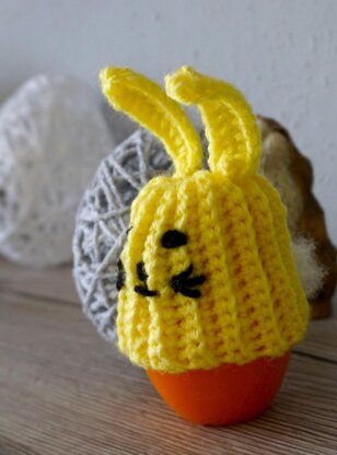 Crochet pattern egg warmer Bunny