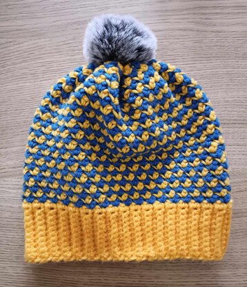 Diagonal Drift Beanie