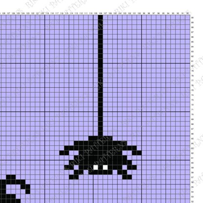 Happy Halloween Black Cat Lilac Blanket Spooky Throw C2C CROCHET PATTERN