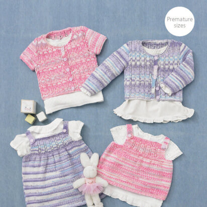 Dress and Angel Top in Sirdar Snuggly Baby Crofter 4 Ply - 4713 - Downloadable PDF