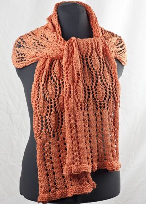 Eloquence Shawl in Cascade Yarns Sunseeker  - DK928 - Downloadable PDF