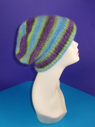 Angel Prints Mohair Slouch Hat