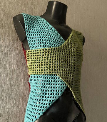 Crossover Mesh Tank Top