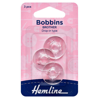 Hemline Plastic Bobbin: Brother