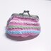 Candy Stripe Coin Purse