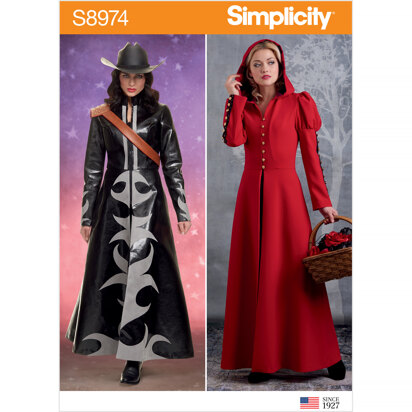 Simplicity S8974 Misses Cosplay Coat Costume - Sewing Pattern