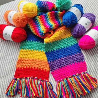 Chunky Rainbow Scarf - US Terms