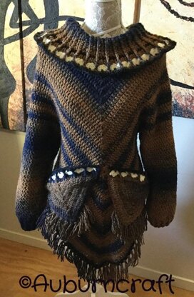 Sacagawea Poncho with Sleeves