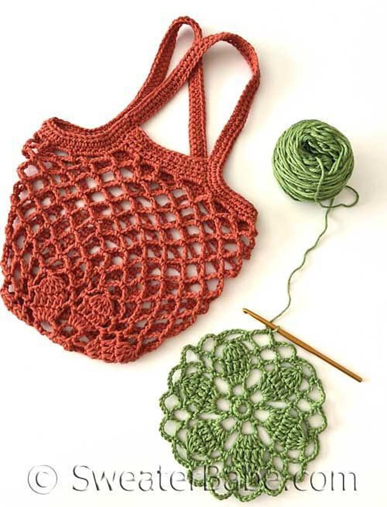 無料配送 ◆clor ◆ CROCHET MARKET BAG バッグ 77A41A22-F1DE-4211-82B1-