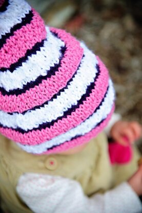 Textured Stripe Stocking Cap