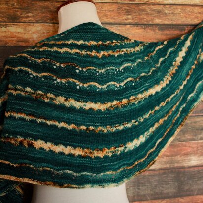 Ondulado Shawl - knitting pattern