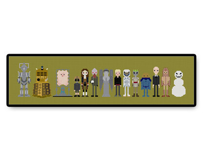 Doctor Who Villains and Monsters - PDF Cross Stitch Pattern
