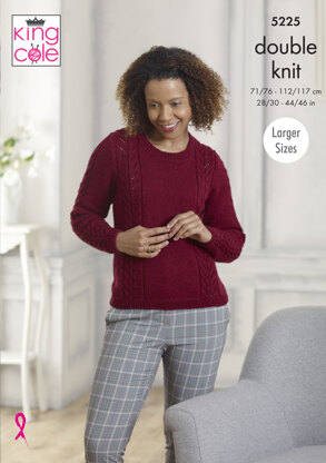 Sweater & Cardigan in King Cole Majestic DK - 5225 - Leaflet