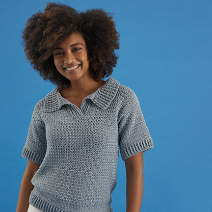 Cool Shirt - Free Crochet Pattern for Women in Paintbox Yarns Cotton Mix DK by Paintbox Yarns