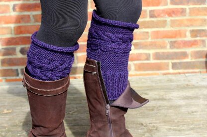 Corn Rows Cabled Boot Toppers