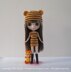 Tiger Hat and Dress Crochet Pattern For Blythe Dolls