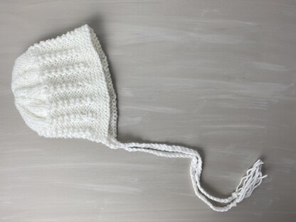 Faux Cables Baby Bonnet