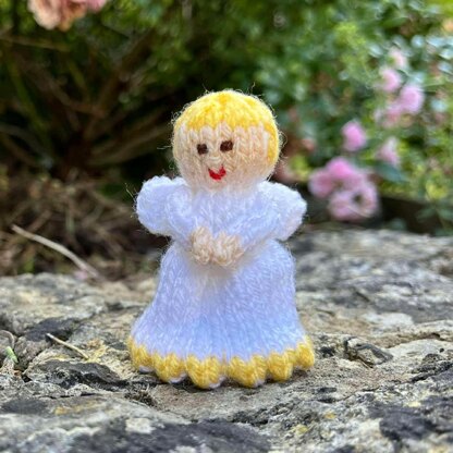 Miniature Christmas Elf and Angel Dolls Knitting Pattern - Toy Knitting Pattern
