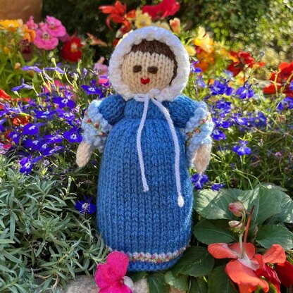 Caroline - An 1808 Regency Doll Knitting Pattern - Toy Knitting Pattern