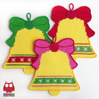 107 Bells decor or potholder