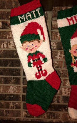 Elf Boy Stocking