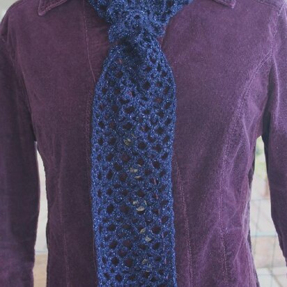 Midnight Sky Scarf and Fingerless Mittens