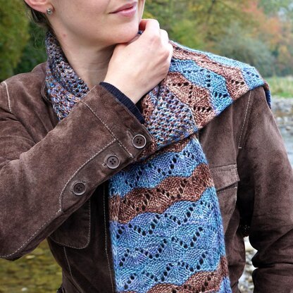Purling River Scarf