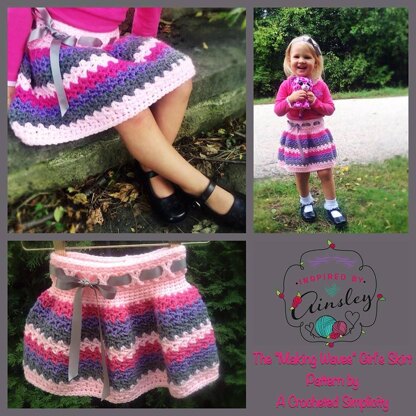 "Making Waves" Girls Skirt