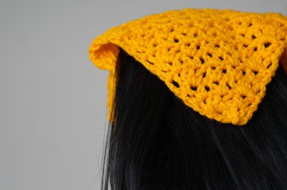 V stitch striped bandana