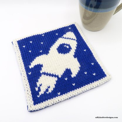 Rocket Ship Potholder