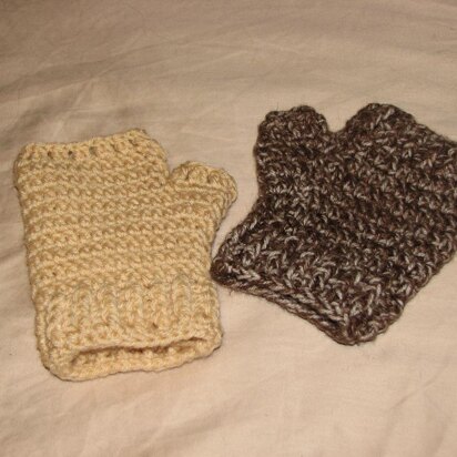 Basic Fingerless Mitts with Thumb Gusset