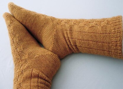 Toe Up Fir Cone Socks