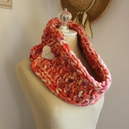 Brique Chunky Cowl / Neckwarmer - knitting pattern