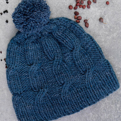 Yarn Vibes Riley Aran Hat PDF