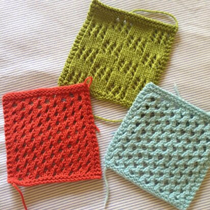 Landscape Squares - knitting pattern