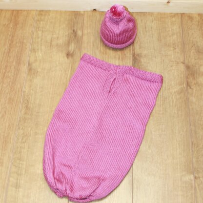 Knitted Pattern baby cocoon  #332