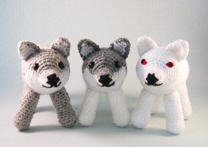 Wolf and Direwolf Amigurumi