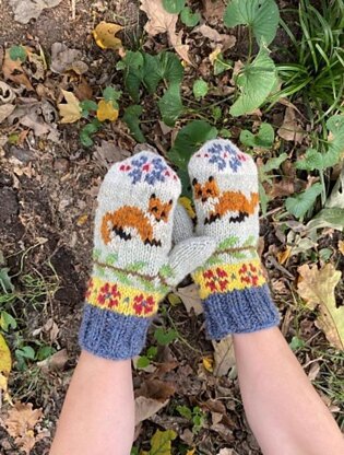 Woodland Fox Mittens