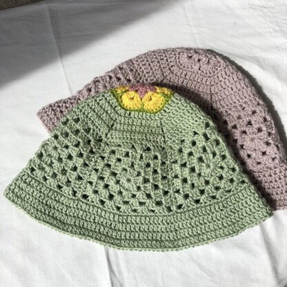 Granny Square Bucket Hat