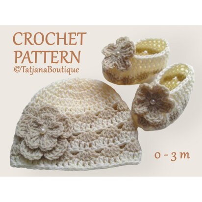 Crochet Baby Hat and Booties