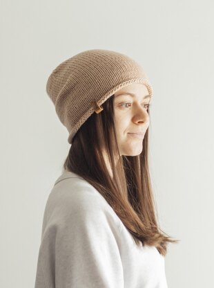 Slouchy Beanie for women+ Super easy knit hat + VIDEO