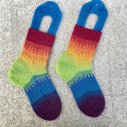 Melting Rainbow Socks