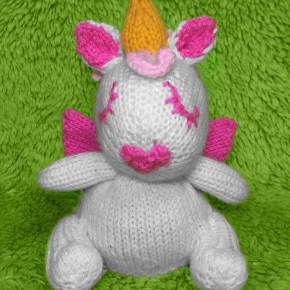 Sleepy Unicorn Chocolate Orange Cover - knitting pattern