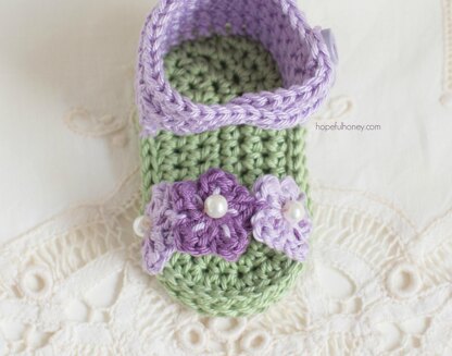 English Violet Baby Sandals