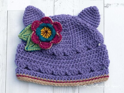 Scalloped Kitty Cat Hat