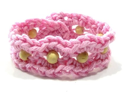 Crochet Beaded Bracelet