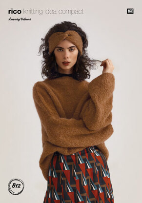 Sweater and Headband in Rico Luxury Volumi - 812 - Downloadable PDF