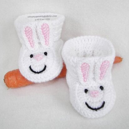 Bunny Slipper Baby Booties