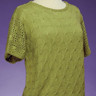 Tiny Cable Pullover #144 - knitting pattern