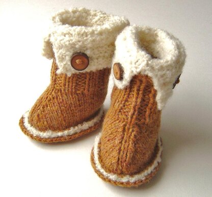 Baby ugg boots hot sale knitting pattern